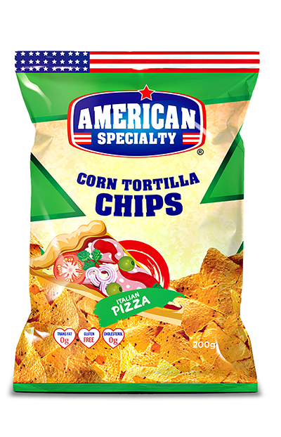 AMERICAN SPECIALITY CORN TORTILLA CHIPS PIZZA
